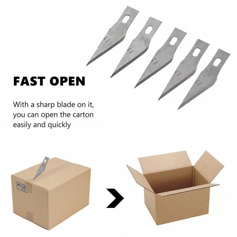 Kit d'outils couteau Scalpel en métal, coupe antidérapante, couteau artisanal à graver et 5 lames, outil de bricolage pour la réparation de PCB de téléphone portable ordinateur portable