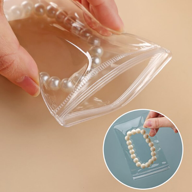 10 Stück Schmuck Aufbewahrung tasche Box Anti oxidation transparenten Schmuck Organizer für Ohrring Halskette Armband Ring halter
