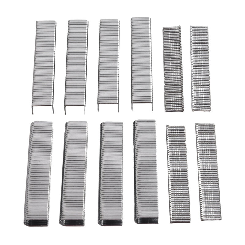 Staple Nails 600 Pcs For DIY For Woodworking Silver Spares Steel U/ Door /T Shaped Sturdy And Durable Brand New