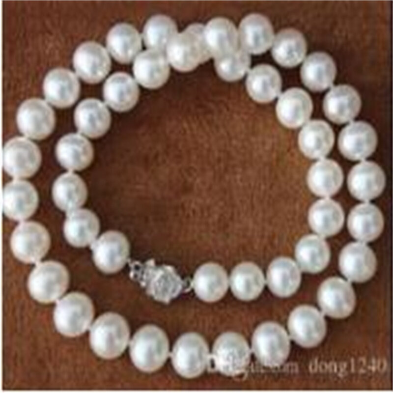 Collar Clásico de perlas, de 9 a 10mm, 18 pulgadas