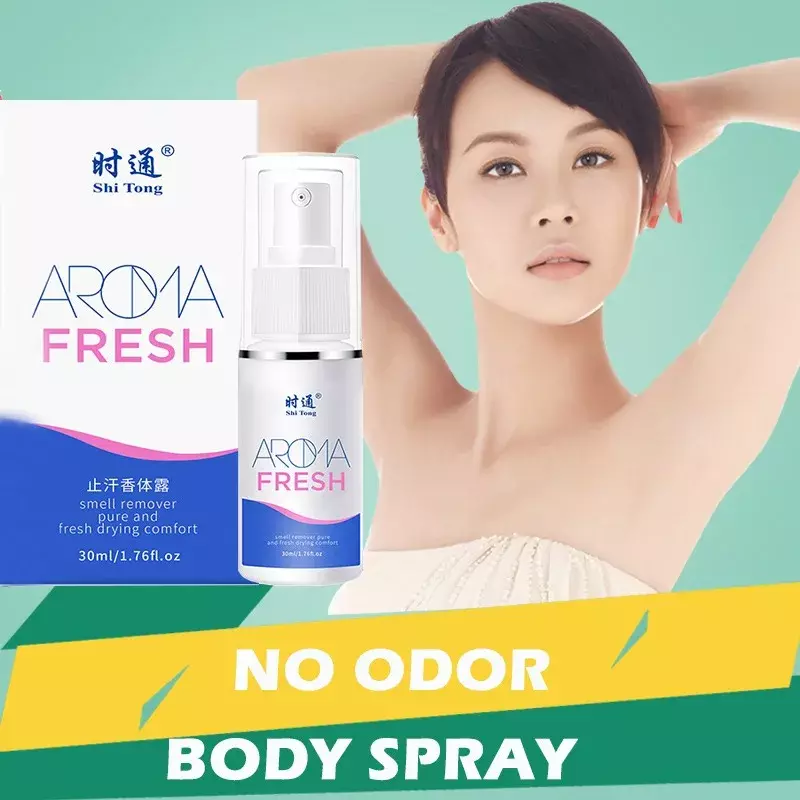 Semprotan Tubuh Bau Deodoran Antiperspiran untuk Pria Wanita Aroma Bromhidrosis Cair Anti Keringat Penyerap Penyerap Ketiak 30ML