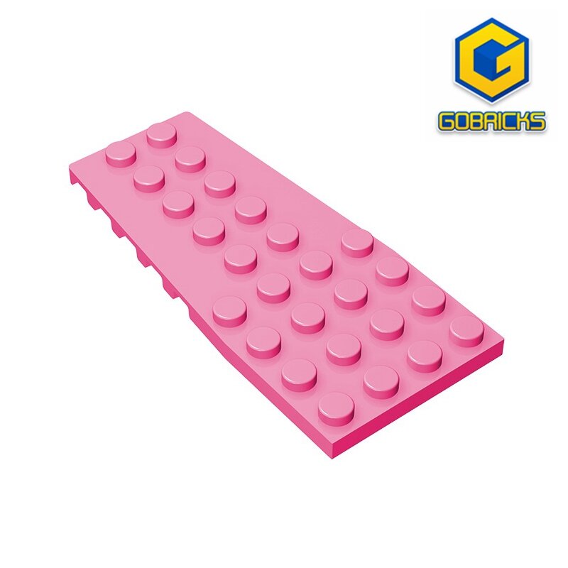 Gobricks GDS-897 Wedge, Plate 4 x 9 with Stud Notches compatible with lego 14181 2413 DIY Educational Building Blocks Technical