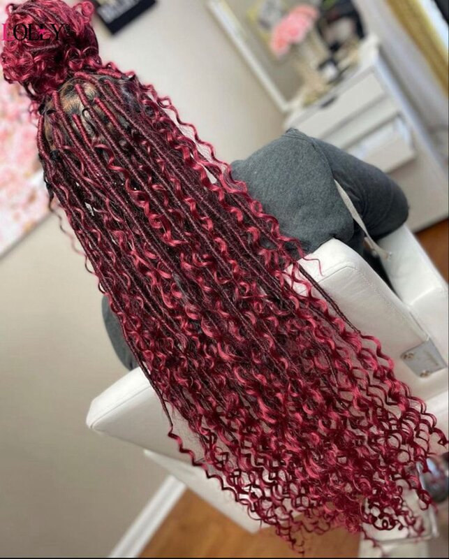 99j Burgundy rambut manusia besar untuk mengepang gelombang dalam bundel rambut manusia tanpa kain bundel untuk wanita ekstensi rambut 100g