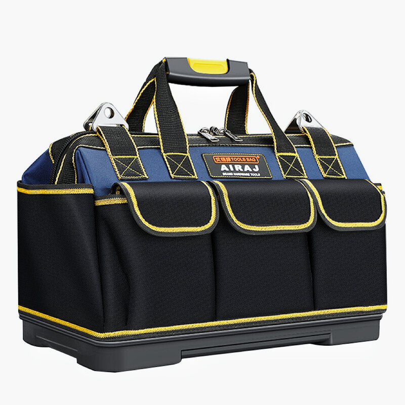 Airajツールバッグ防水ツールバッグ調節可能なショルダーストラップ折りたたみ式耐摩耗性耐久性のある電気技師ツールバッグ