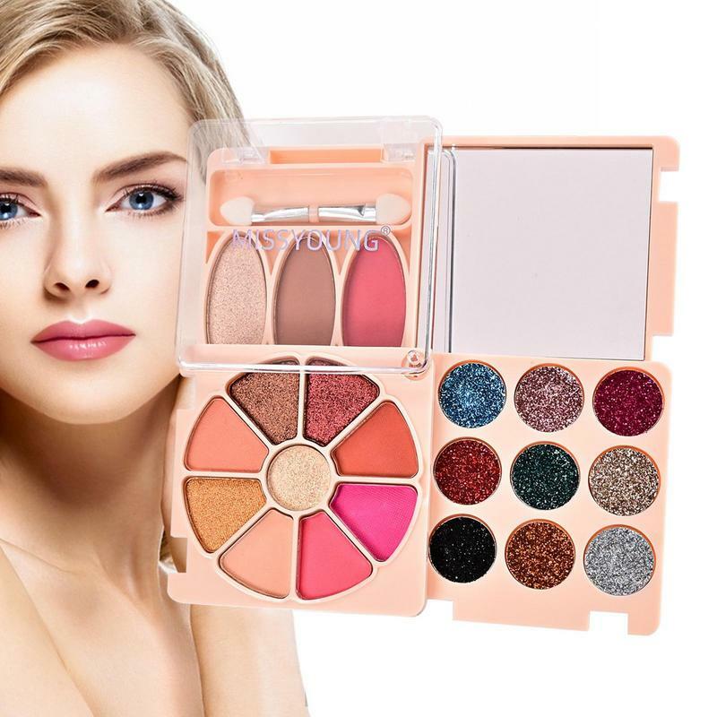 Kit de maquillage professionnel complet pour femmes, 21 couleurs, ensemble de démarrage pour débutants, ensemble complet de cosmétiques pour filles