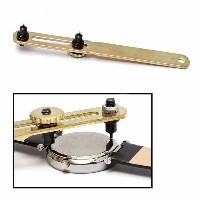 Инструмент для снятия наручных часов с задней крышки, Регулируемый Чехол, Открыватель крышки, Ремонтный гаечный ключ, инструмент для часовщика