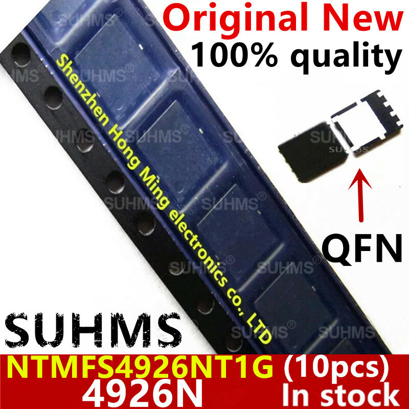(10 piezas) 100% nuevo NTMFS4926NT1G NTMFS4926N 4926N QFN-8 Chipset