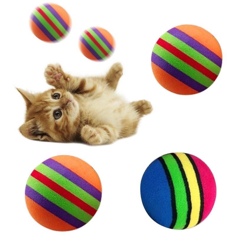 10 Stück bunte Regenbogenbälle zum Training, zum Spielen von Bällen, zum Werfen von interaktiven Bällen