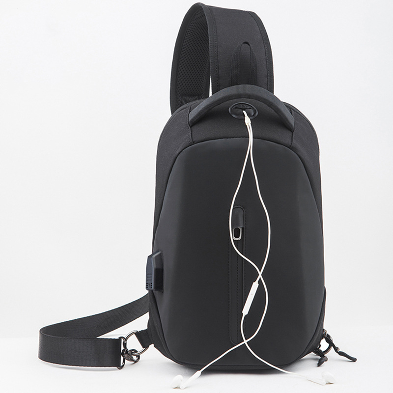 Men Fashion Chest Bag Casual Waterproof Messenger Bag Business Multifunctional Chest Bag Casual One Shoulder Crossbody Bag