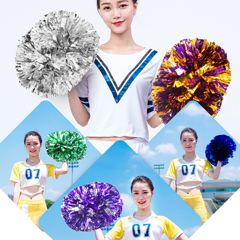 30/34CM Game Pom Poms Cheerleading Cheer Ball Flower Sports Match Vocal Dance Party Concert Decorator Come On Prop Club Supply