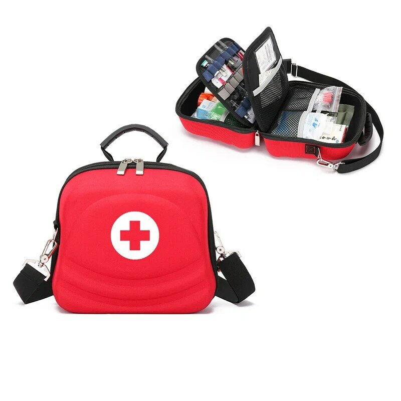 المنزل الإسعافات الأولية للطبيب زيارة سيارة التخييم حقيبة الكتف مقاوم للماء في الهواء الطلق متعددة الوظائف الطبية إعادة استخدام الملحقات