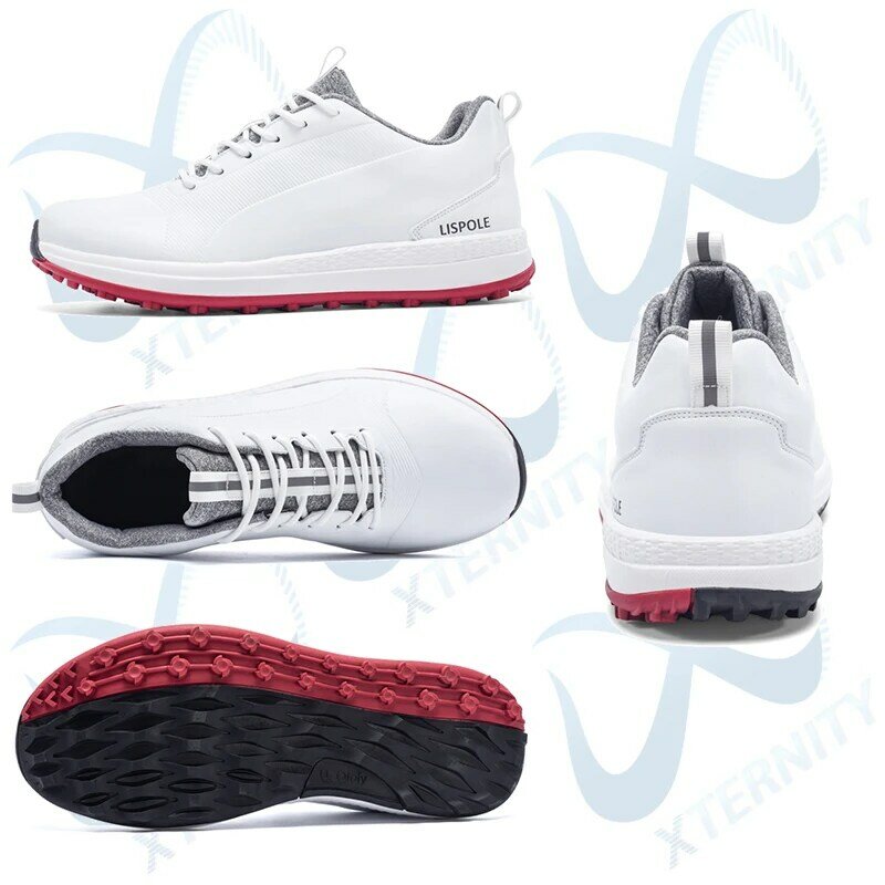 Sepatu Golf 2024 nyaman, sepatu Golf profesional, ukuran besar 39-48, sneaker tidak licin, anti air, sepatu berjalan