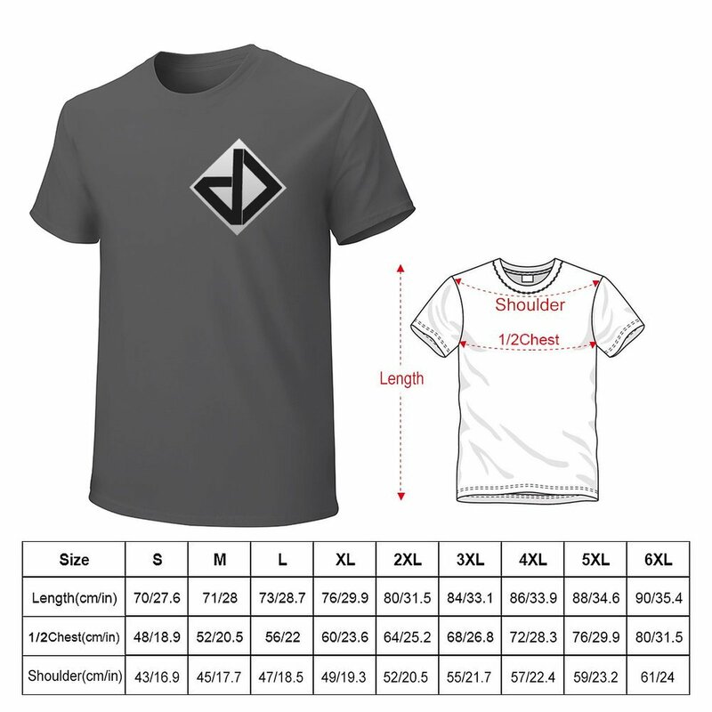 Datadyne 남성용 코튼 티셔츠, 작은 로고, 일반 블랭크 그래픽, 미적 의류