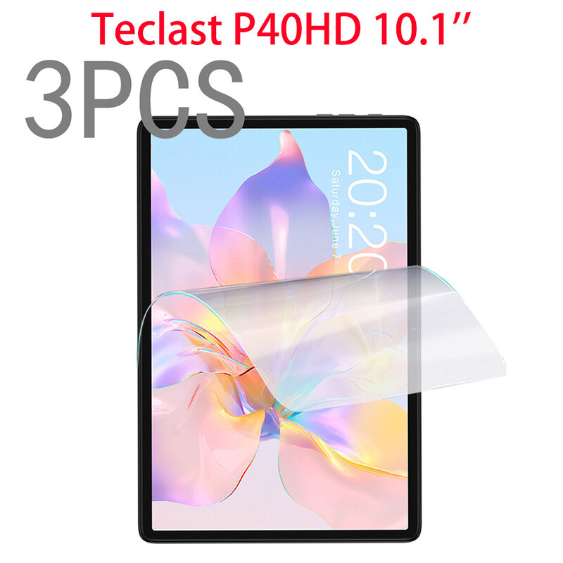 Protector de pantalla suave para tableta Teclast P40HD, película protectora de 10,1 pulgadas, 3 piezas, PET