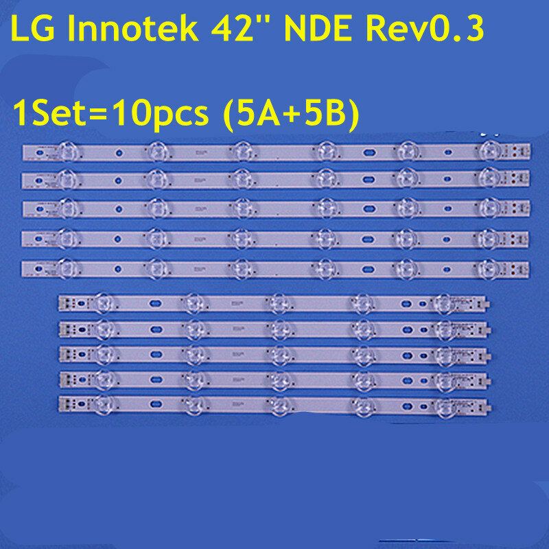 Bộ 5 Dây Đèn LED LG Innotek 42 ''NDE Rev0.3 A/B Loại Cho 42LN5100 42LS315H-CA 42LS3150-CA 42LM3450 42LS345T SVL420A60 HC420DUN