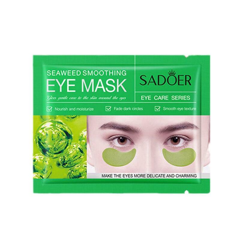 Nuova maschera per gli occhi al caviale da 1 paio maschera idratante al collagene di cristallo antirughe Anti invecchiamento per la cura della pelle degli occhi calda