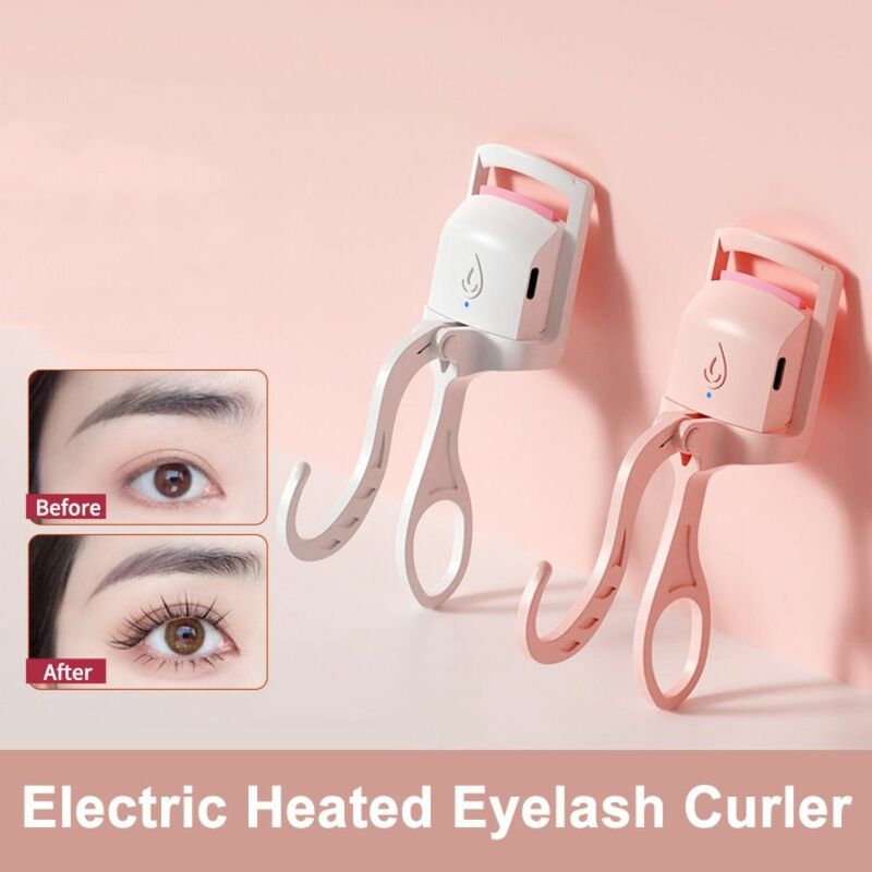 Temperature Control Electric Eyelashes Curler Long Lasting Heated Makeup Tools 24 Hours Curl USB Rechargeable Eye Lash Perm
