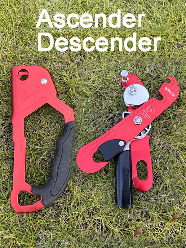 LightenUP Outdoor Rock Climbing Hand Ascender Ascend Device Mountaineer Handle Ascender Left Hand Right Hand Climbing Rope Tools