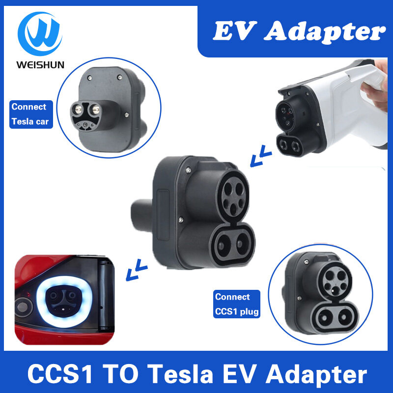 Адаптер постоянного тока Tesla к CCS1 CCS2 EV, 1000 А, CCS1 к CCS2 Tesla, подходит для моделей XYS, автомобилей, в, кВт, автомобильные аксессуары