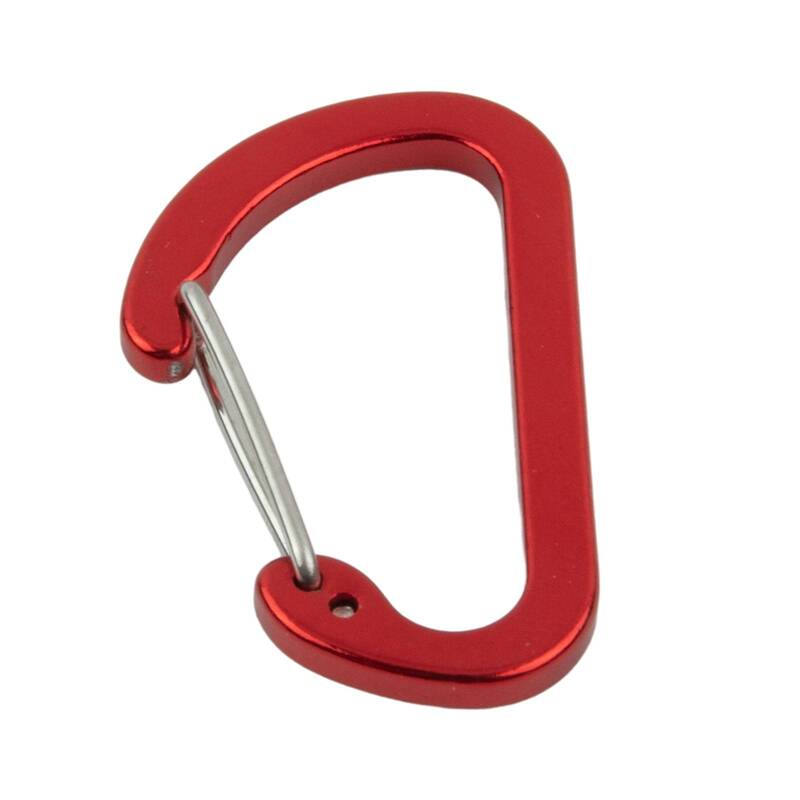 1pc Carabiner Keychains Hung On Backpacks And Belts Aluminum Alloy Gold/Black/Bule/Red/Silver 40x25x4mm Camping Equipment