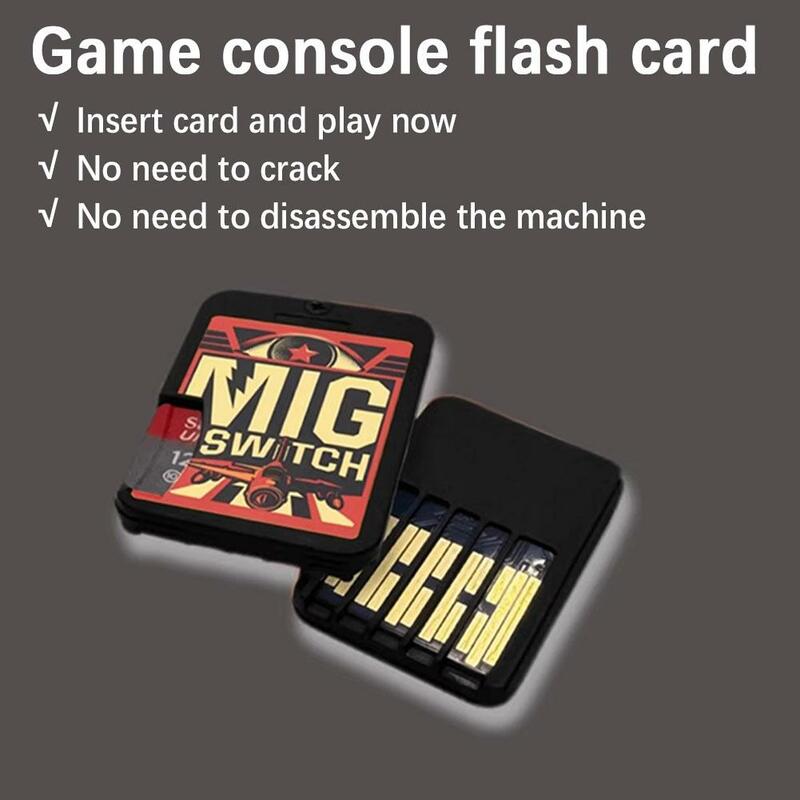 Black Game Console Flash Card para Switch, Burning Card para Mig, Switch NS, Backup Game Gadgets, Burning Card Reader, Novo, 1Pc