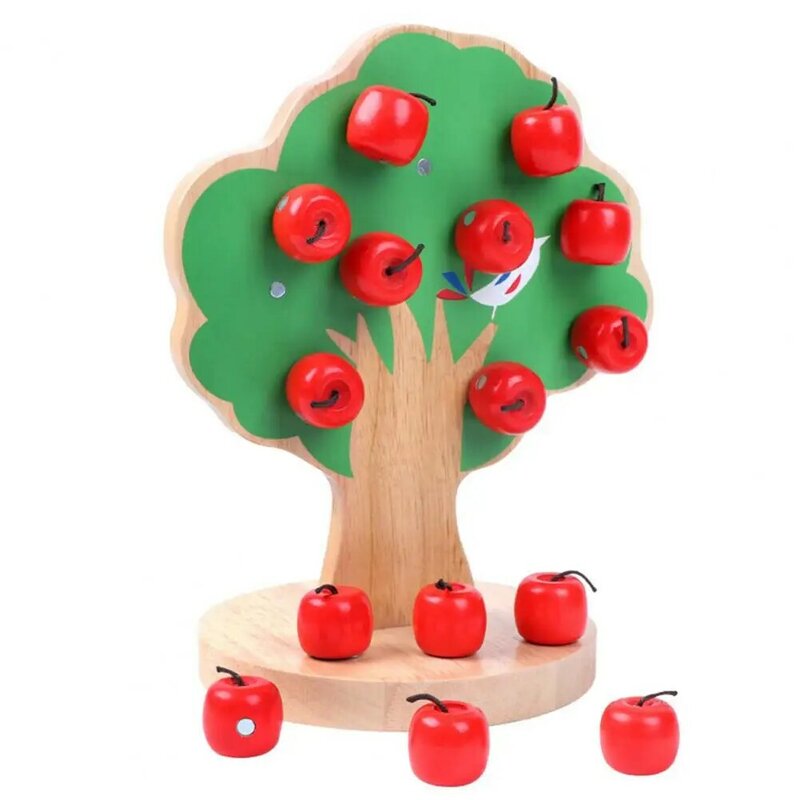 Coltivare la forza del braccio giocattoli educativi per la frutta movimento della mano formazione di pensiero logico conteggio del legno dettagliato giocattoli di frutta