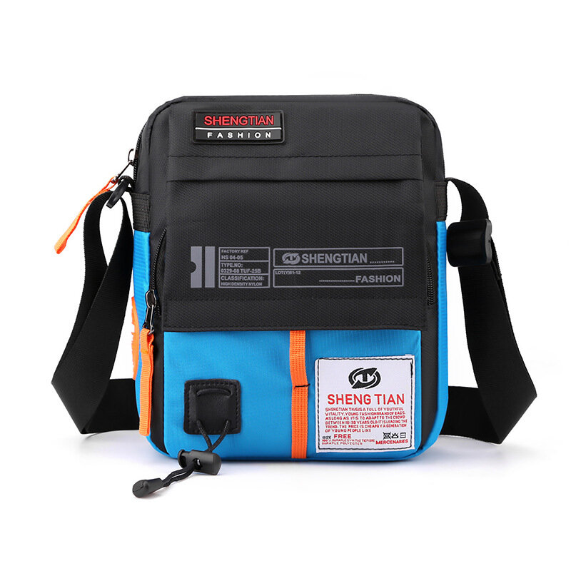 Trendy Mini Crossbody Bag Men Casual Small Backpack Simple Versatile Single Shoulder Bag Lightweight Crossbody Oxford Bags