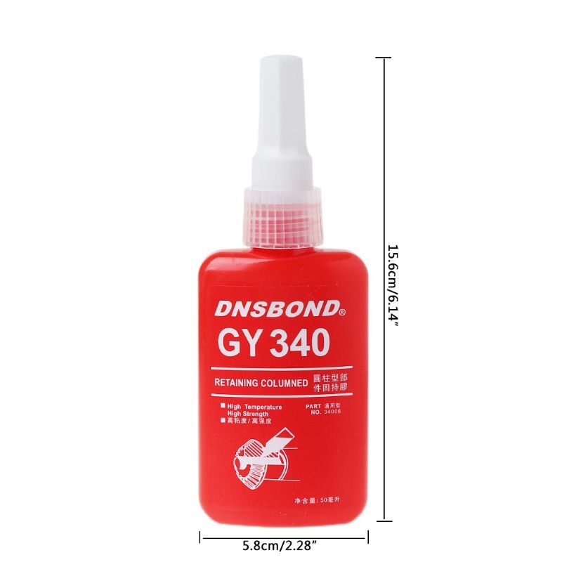 Screw GY340 High Strength Thread Sealant Quick Drying Solid Seal Lock
