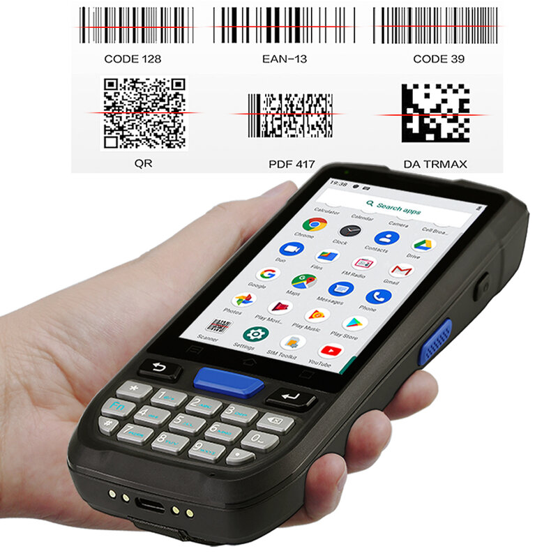 RUIYANTEK PDA móvil Industrial con teléfono, cámara HD de 8MP, PDAS de mano, escáner de código de barras DHL