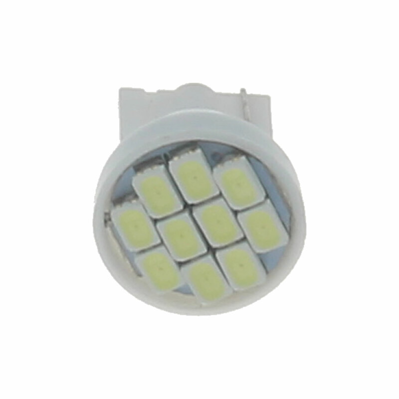 1x Wit Rv T10 W5W Hoek Light Reading Lamp 10 Emitters 1206 Smd Led 184 192 193 A041
