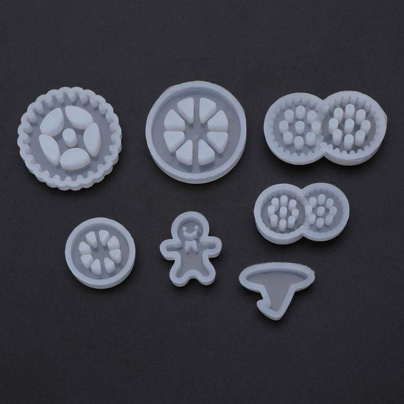 Y1UB-Molde silicona para hacer galletas, bricolaje, pastelería, decoración, equipo, joyería resina epoxi