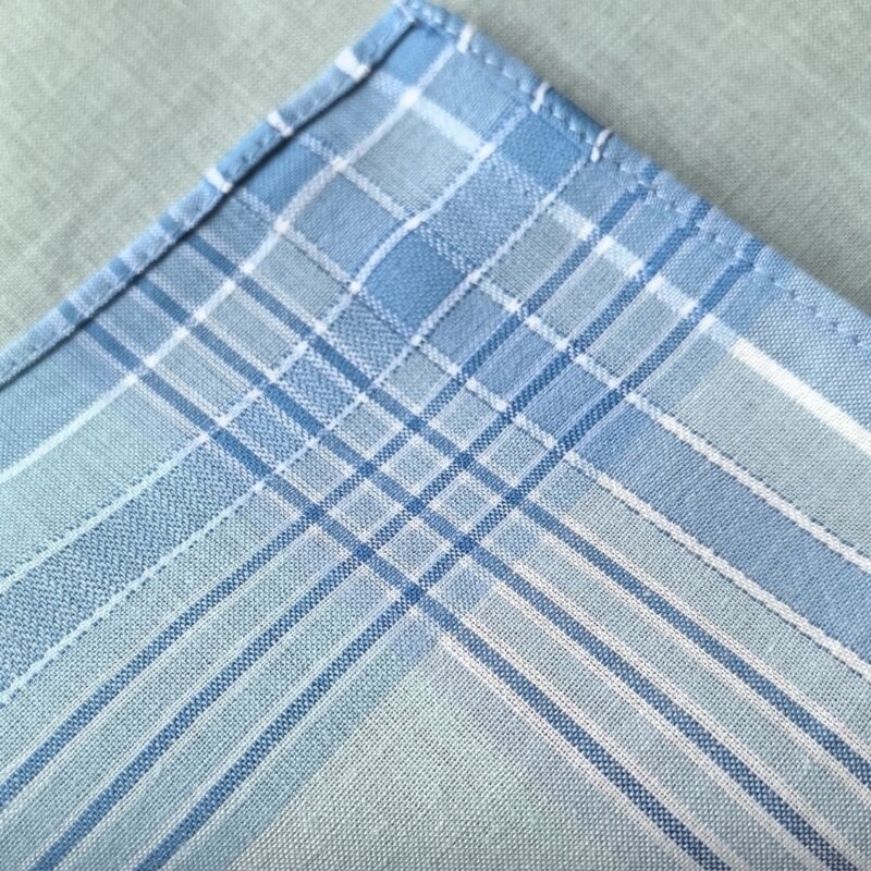 3pcs Striped Pattern Handkerchief for Male Gentleman Polyester Handkerchief Printed Groom Handkerchief 29x29cm