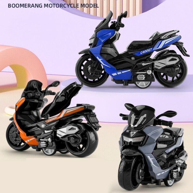 Миниатюрная модель мотоцикла, отлитый под давлением, игрушечный автомобиль, инерционная игрушка, мини-мотоцикл, детская игрушка