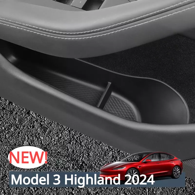 باب السيارة صندوق تخزين جانبي ل تسلا ، مسند الذراع ، مظلة ، حاوية القمامة ، TPE ، نموذج جديد 3 ، المرتفعات ، 2022 ، 4 قطعة