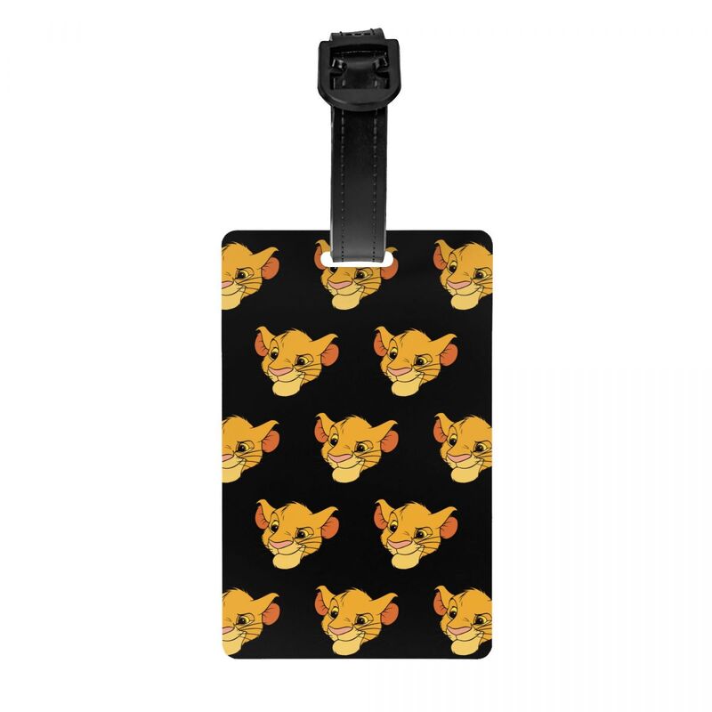 The Lion King Baby Simba Luggage Tag for Travel Bag Suitcase Privacy Cover ID Label