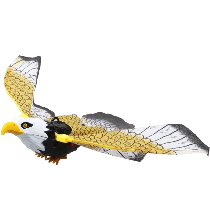 Simulação pássaro interativo gato brinquedos elétrica pendurado eagl voando pássaro gato teasering jogar gato vara risco abertura preferencial