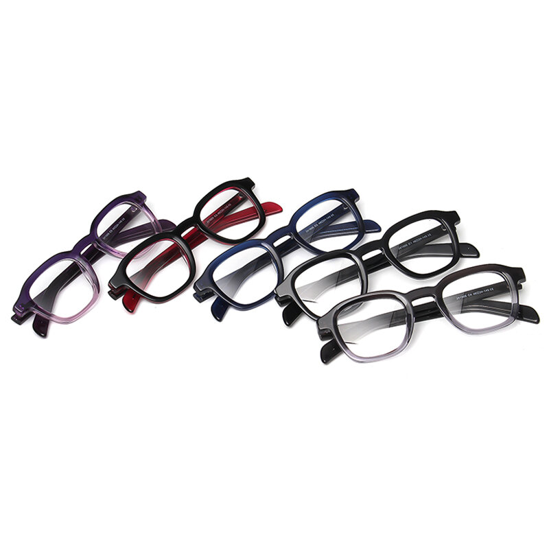 Rectangle TR90 Blue Light Blocking Glasses for Men Women Computer Gaming Eyeglasses Anti Eyestrain UV400 Gradient Glasses