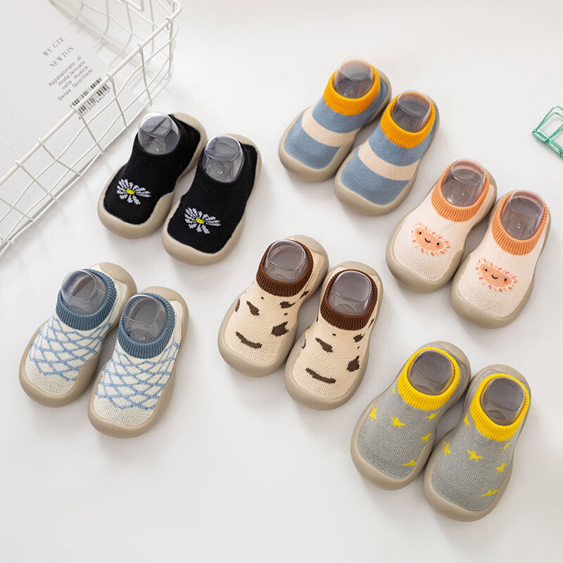 New Baby Toddler Shoes Unisex Baby Walking Shoes Infant Boys Sock Shoes Girls Shoes Soft Bottom Non-slip Kid First Walkers Shoes