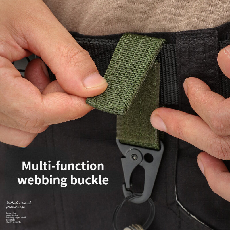 6Pcs Outdoor Climbing Camping Tactical Hanging Buckle EDC Naturehike Multitools Keychain Molle Backpack Belt Hook Hanging Buckle