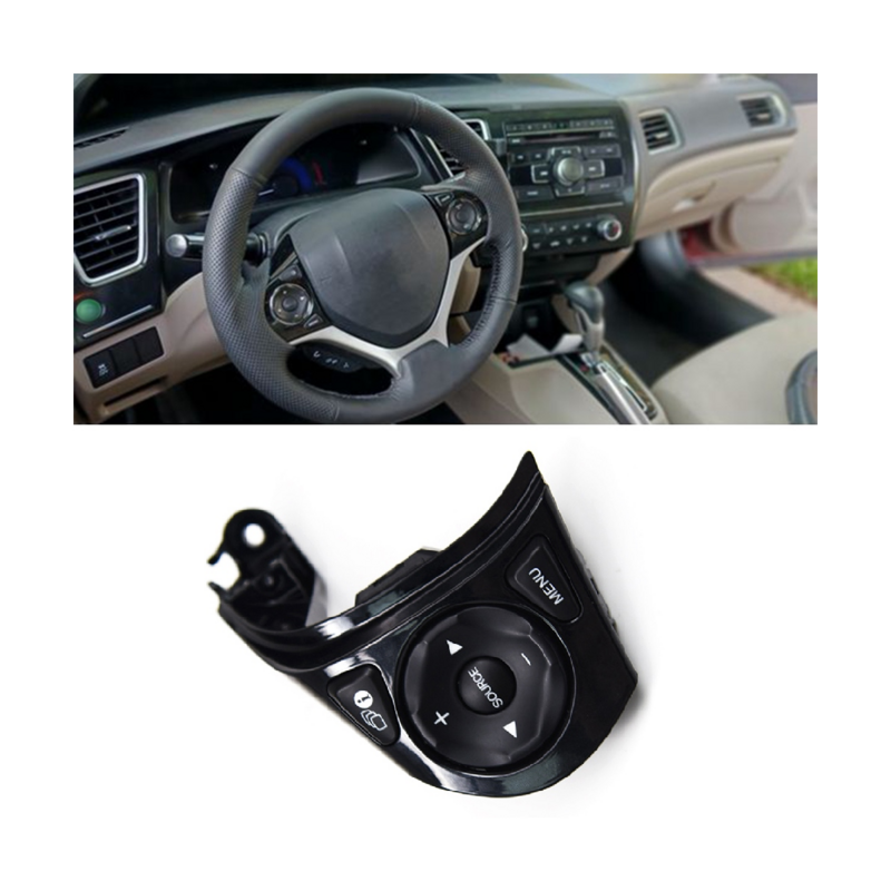 Volante multifunción para coche, botón izquierdo, interruptor de Control de crucero para Honda Civic 1.8L 2012-2015