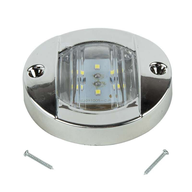 مصباح LED مستدير مقاوم للماء ، علامة ستيرن ، أزرق وأبيض ، 147LM ، ملحقات ABS ، 12 فولت ، 1 قطعة