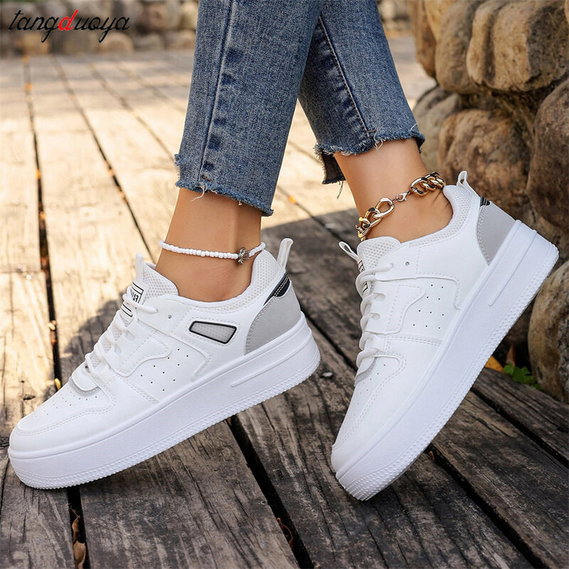 Casual Sneakers for Women Platform shoes Breathable Running Sports Chunky Shoes Student Comfortable Kawaii Ladies Footwear 42