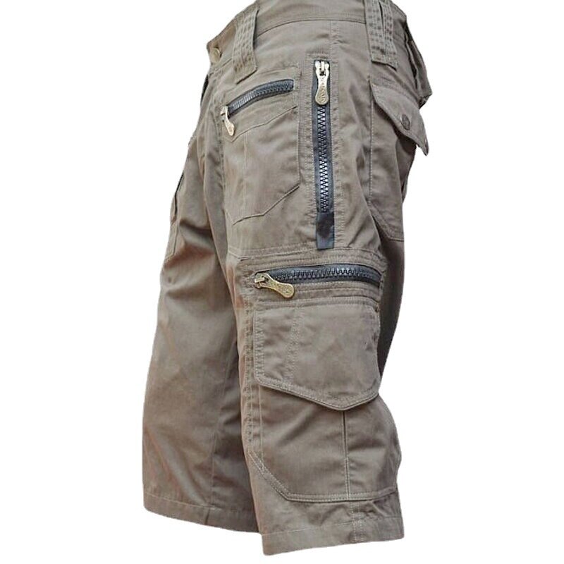 Short cargo militaire multi-poches pour hommes, culotte militaire, extérieur, chasse, pêche, tout-terrain, décontracté, taille 5XL