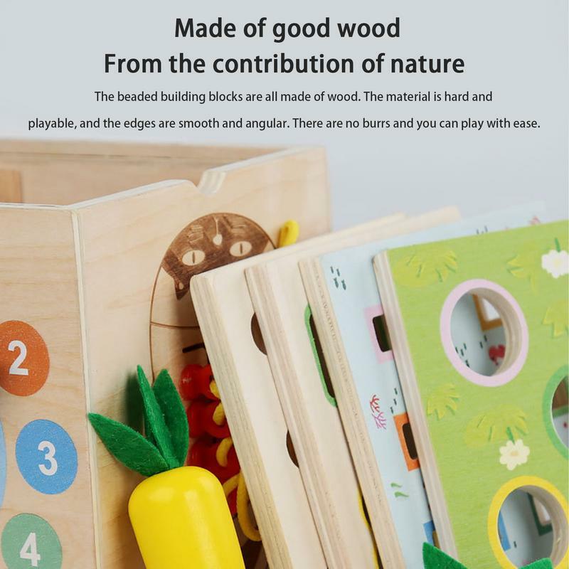 Drewniane centrum aktywności 8 w 1 sortowanie zabawki edukacyjne kostka drewniana kostka do zabawy artykuły dla dzieci dla dzieci w wieku 1-3 lat