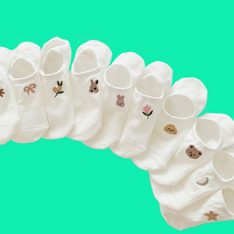 10 Paar hochwertige Damen dünne Socken atmungsaktive schweiß absorbierende Damen socken Silikon rutsch feste flache Boots socken