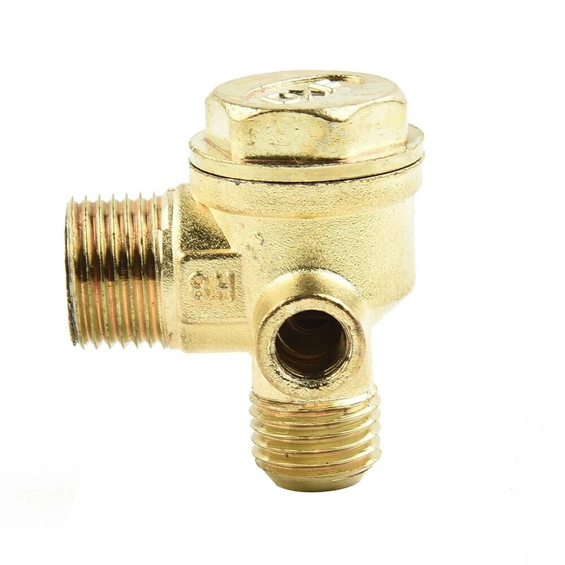 3 Port Check Valve Connect Pipe Fittings Zinc Alloy Male Thread Connector Tool For Air Compressor Replacement Check Valve