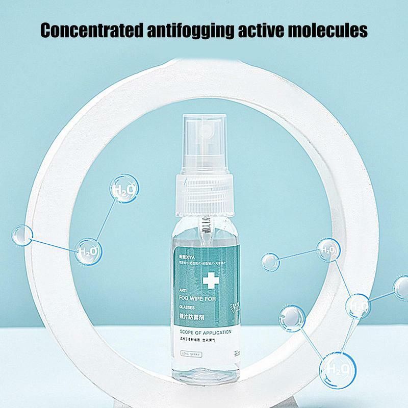 Spray antiappannamento per occhialini da nuoto detergente per vetri da 30ml detergente antiappannamento Spray detergente per lenti agente antiappannamento a lunga durata mirino trasparente