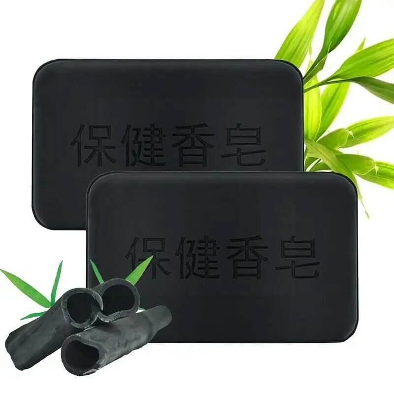 Face Body Healthy handmade Propolis Bamboo Charcoal Soap Personal Care Whitening Rejuvenation Tourmaline Soap For Bath & Sh T6A9