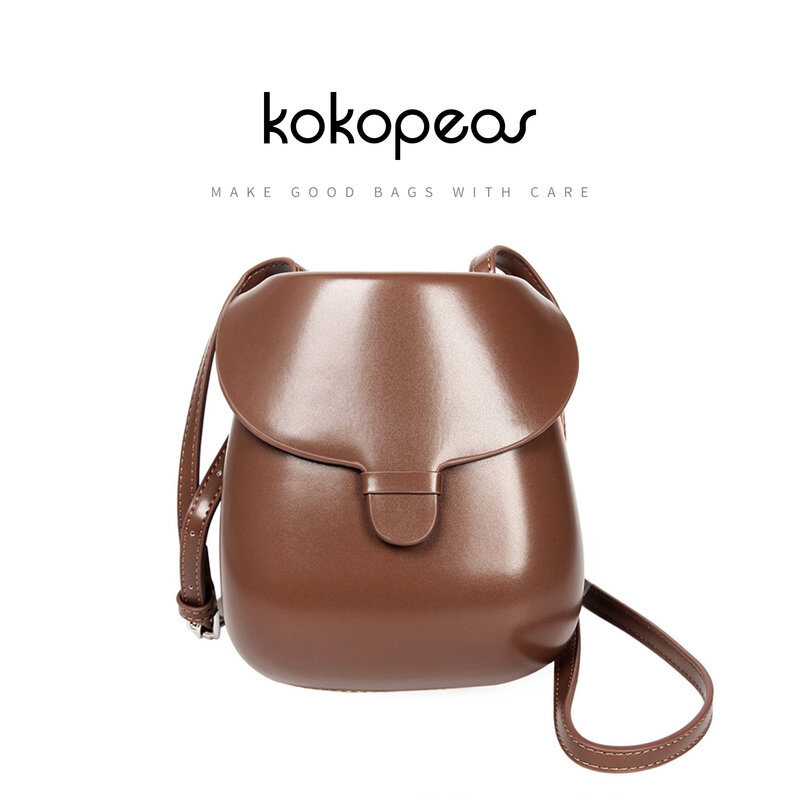 KOKOPEAS – sac à main Chic Vintage en cuir PU pour femmes, sacoche Simple de luxe de styliste, sac à bandoulière à rabat