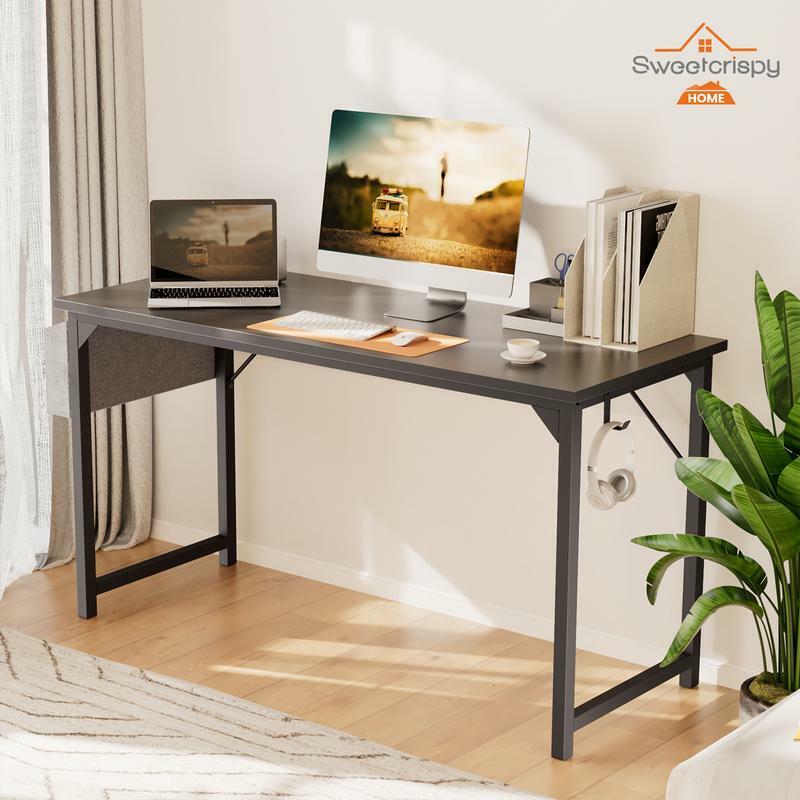 Мягкая хрустящая мебель для дома, Офисная сумка и железный крючок, деревянный стол, современный простой стиль, домашний стол для спальни, Деревенский коричневый